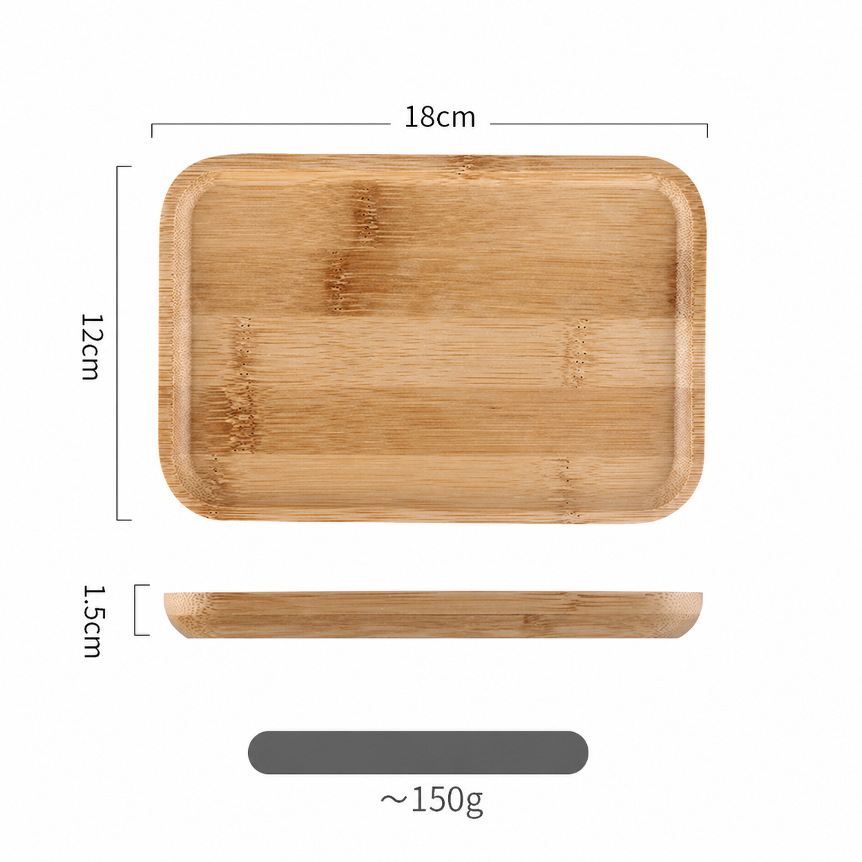 Bamboo & Glass Cake Stand | Serving Plate with Optional Cover