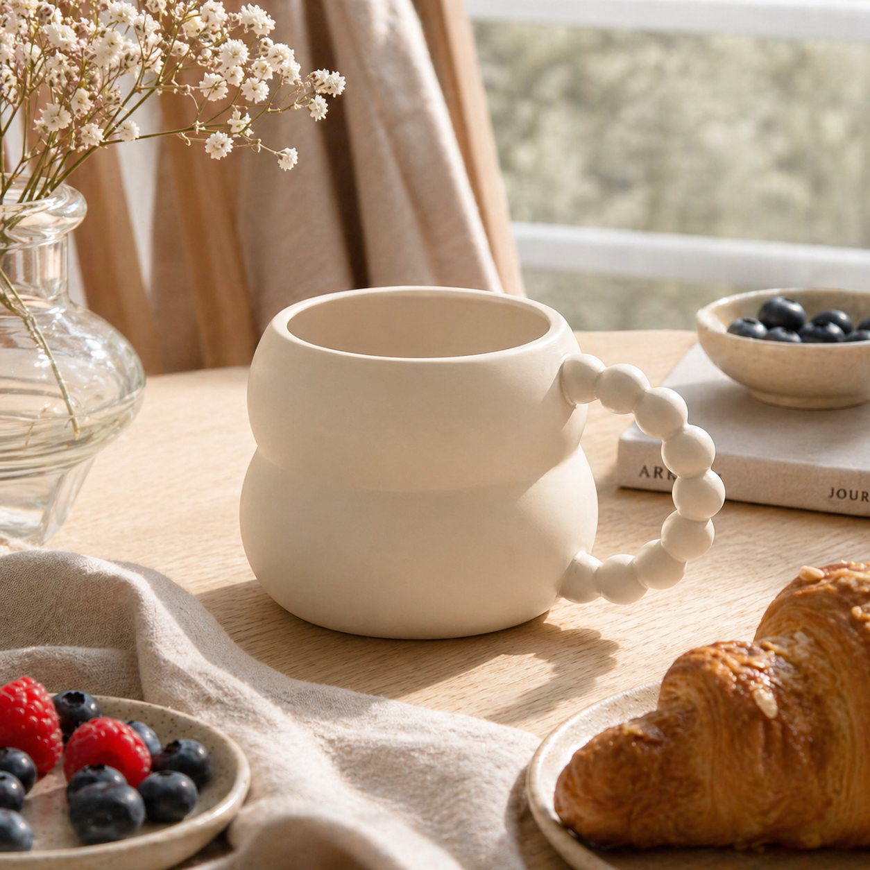 Ceramic Mug – Handcrafted Style, 250 ml