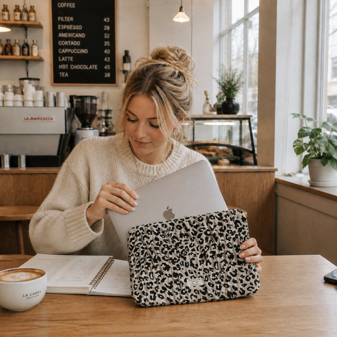 Quilted Laptop Sleeve | Floral & Solid Styles | 11, 13 & 15 Inch