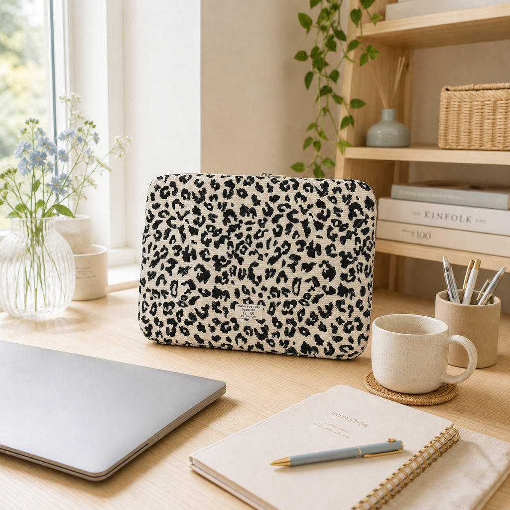 Quilted Laptop Sleeve | Floral & Solid Styles | 11, 13 & 15 Inch