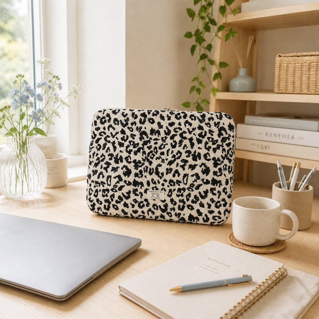 Quilted Laptop Sleeve | Floral & Solid Styles | 11, 13 & 15 Inch