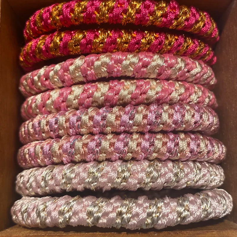 Colourful Elastic Hair Ties | Set of 8 | 19 Colours