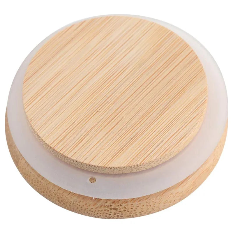 Glass Storage Jars with Bamboo Lids | Set of 5 | Airtight Kitchen Canisters