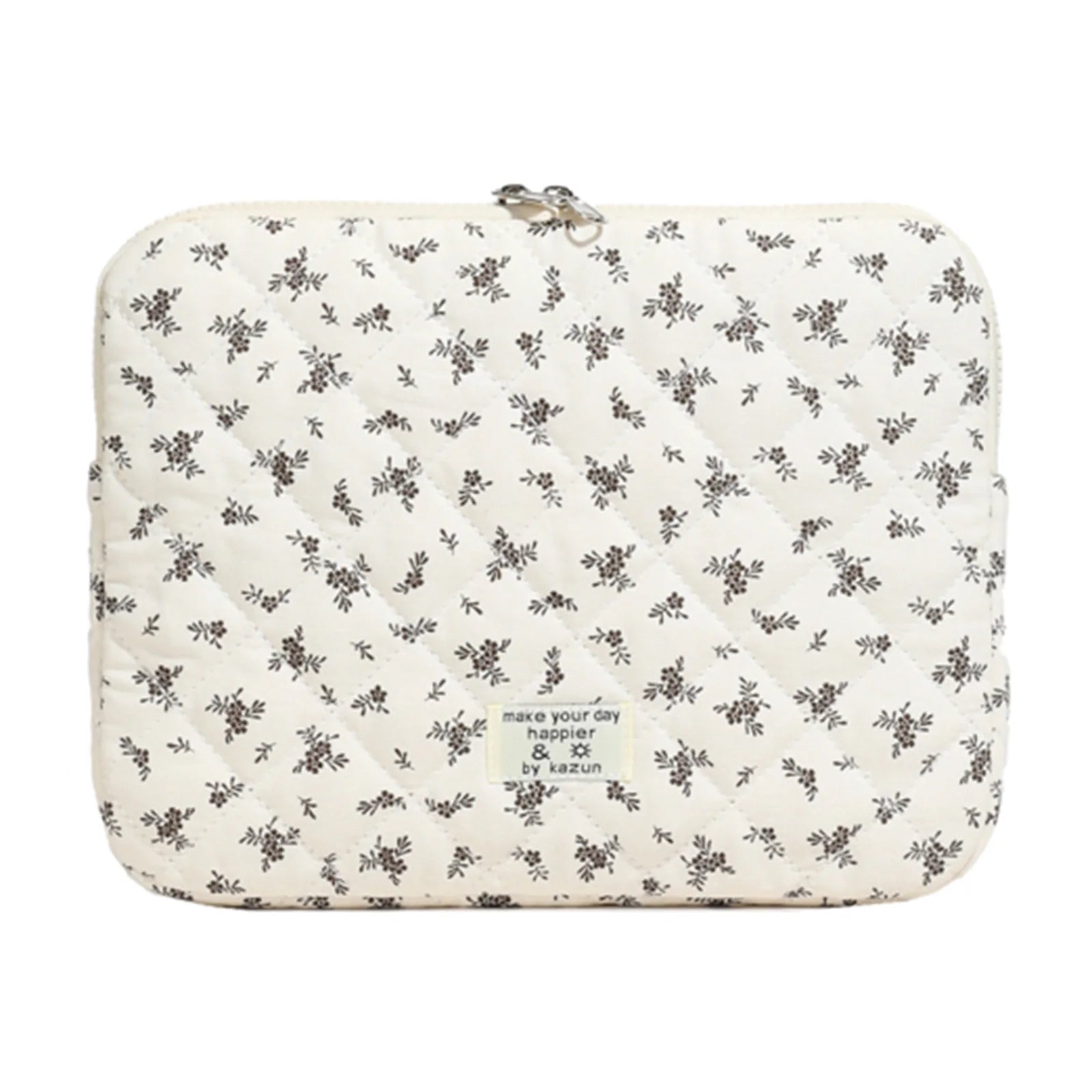 Quilted Laptop Sleeve | Floral & Solid Styles | 11, 13 & 15 Inch