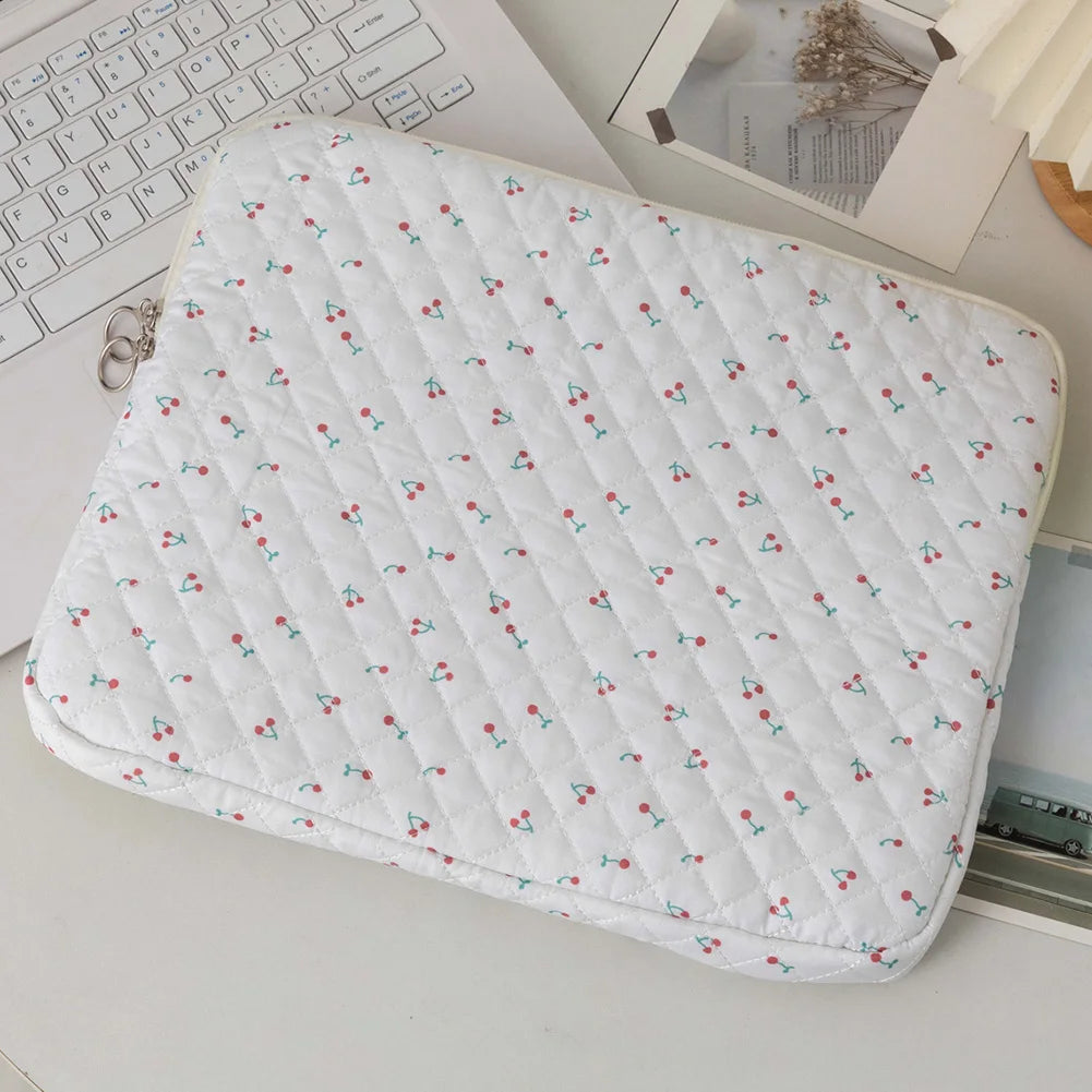Quilted Floral Laptop Sleeve | 11, 13 & 15 Inch | 8 Colours