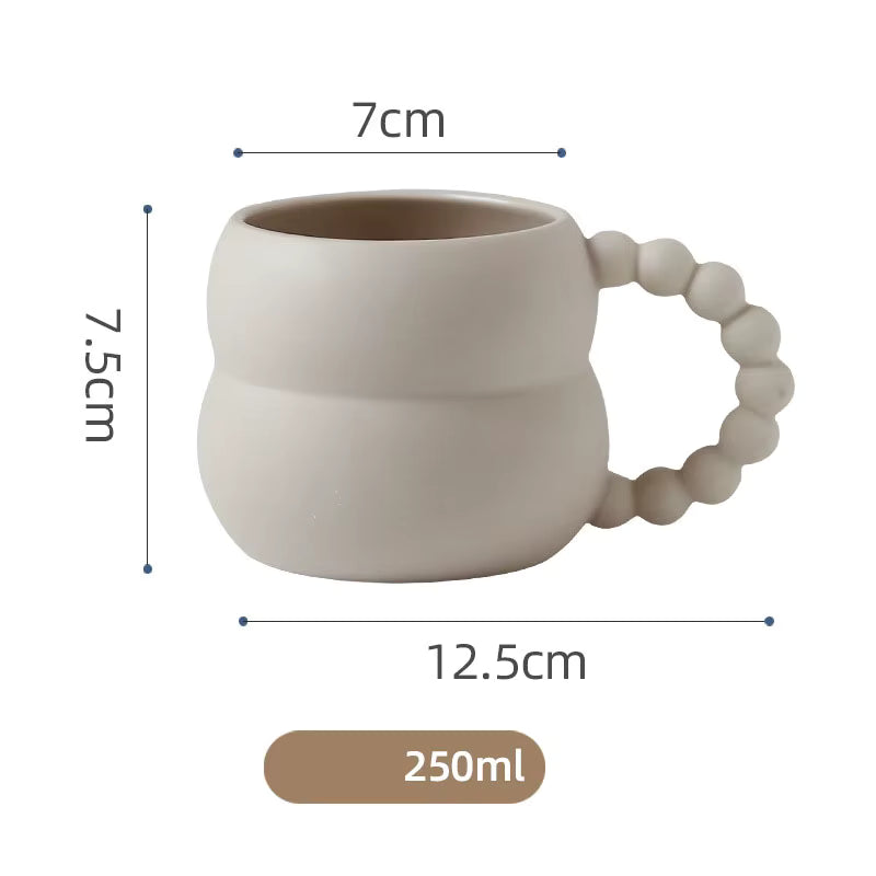 Ceramic Mug – Handcrafted Style, 250 ml