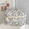Floral Quilted Cotton Bag | Cosmetic, Handbag & Tote Styles