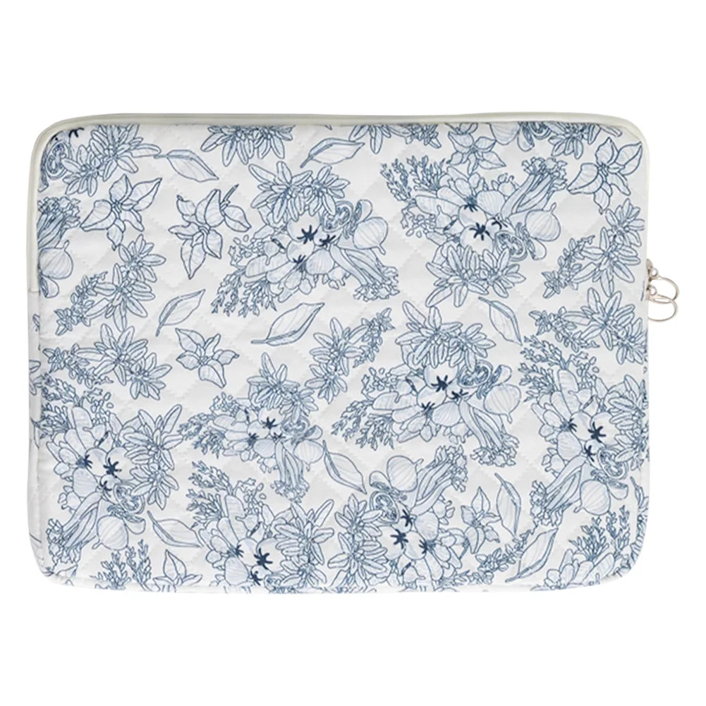 Quilted Laptop Sleeve | Floral & Solid Styles | 11, 13 & 15 Inch