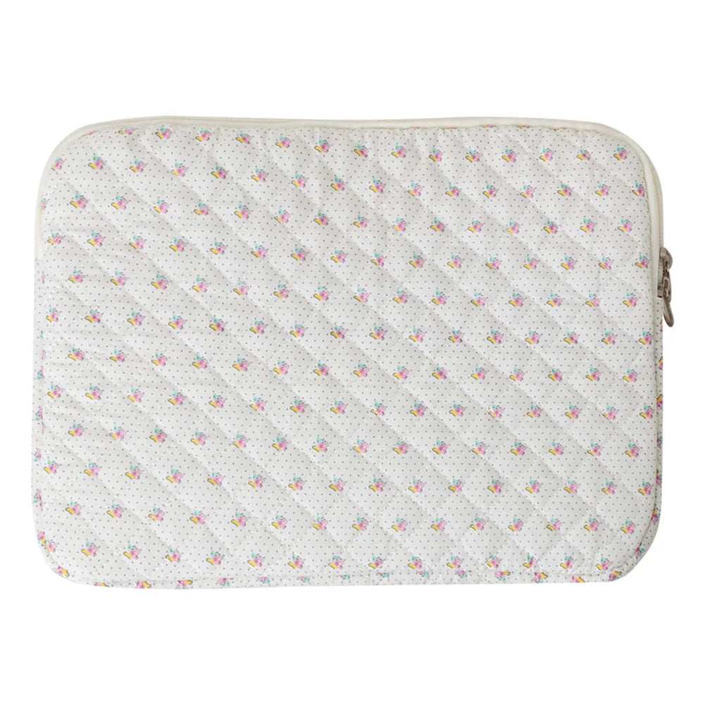 Quilted Laptop Sleeve | Floral & Solid Styles | 11, 13 & 15 Inch