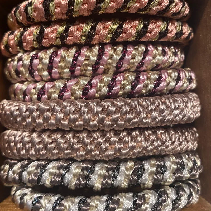 Colourful Elastic Hair Ties | Set of 8 | 19 Colours