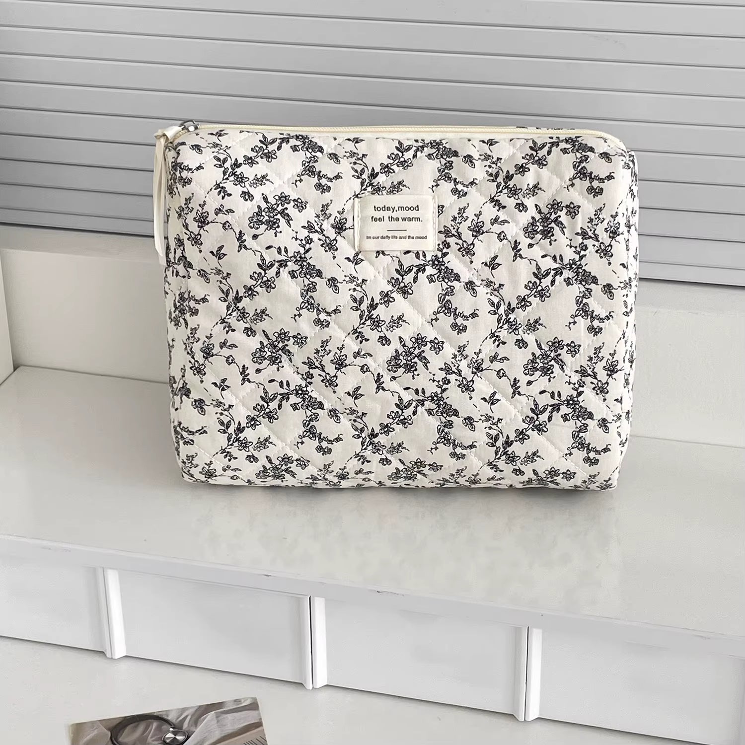 Floral Quilted Cotton Bag | Cosmetic, Handbag & Tote Styles