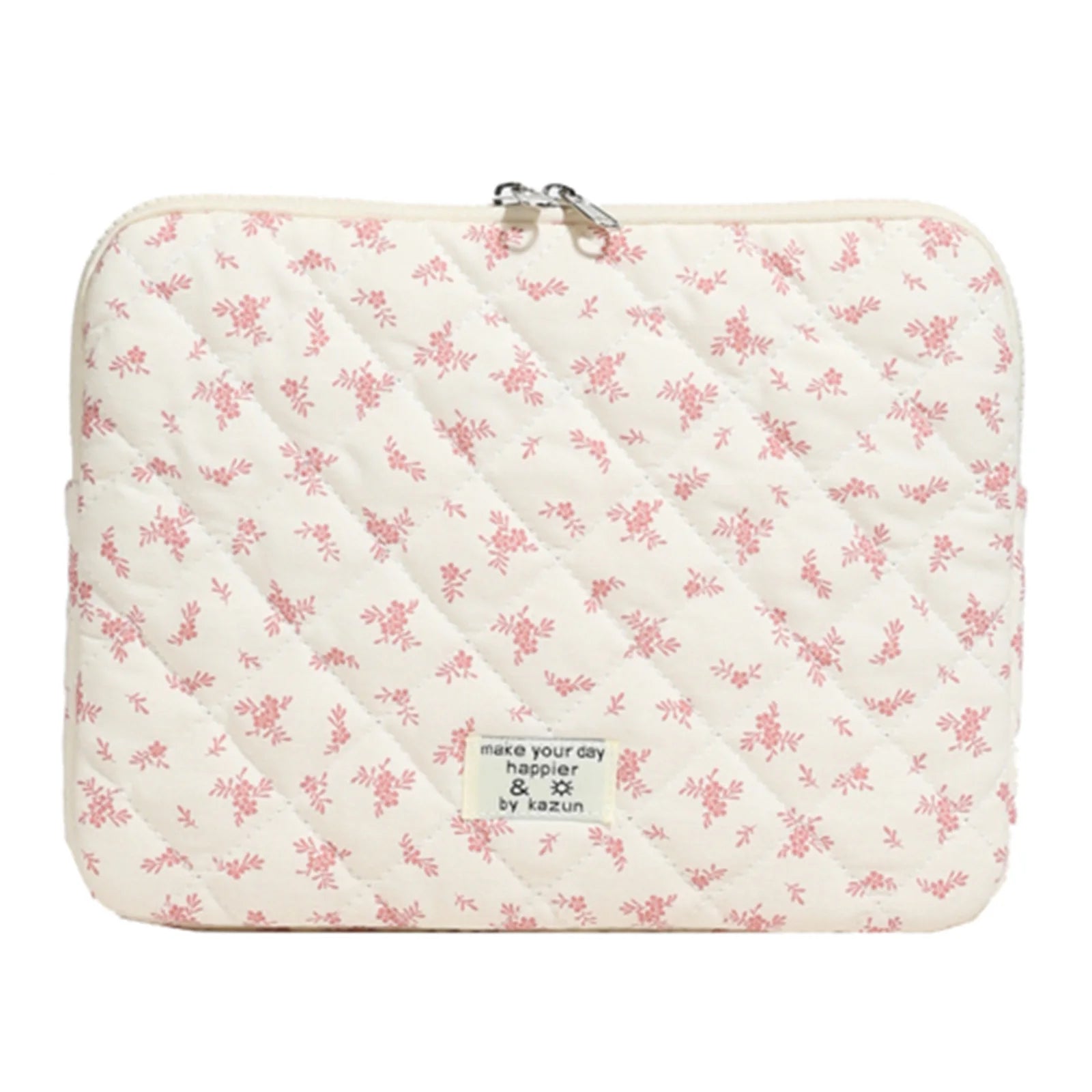 Quilted Laptop Sleeve | Floral & Solid Styles | 11, 13 & 15 Inch