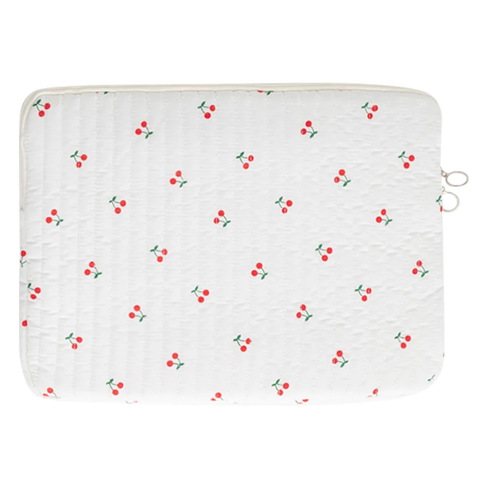 Quilted Laptop Sleeve | Floral & Solid Styles | 11, 13 & 15 Inch