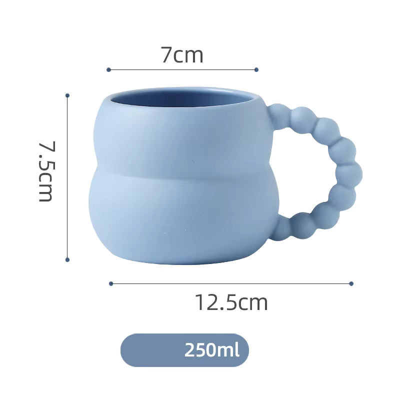 Ceramic Mug – Handcrafted Style, 250 ml