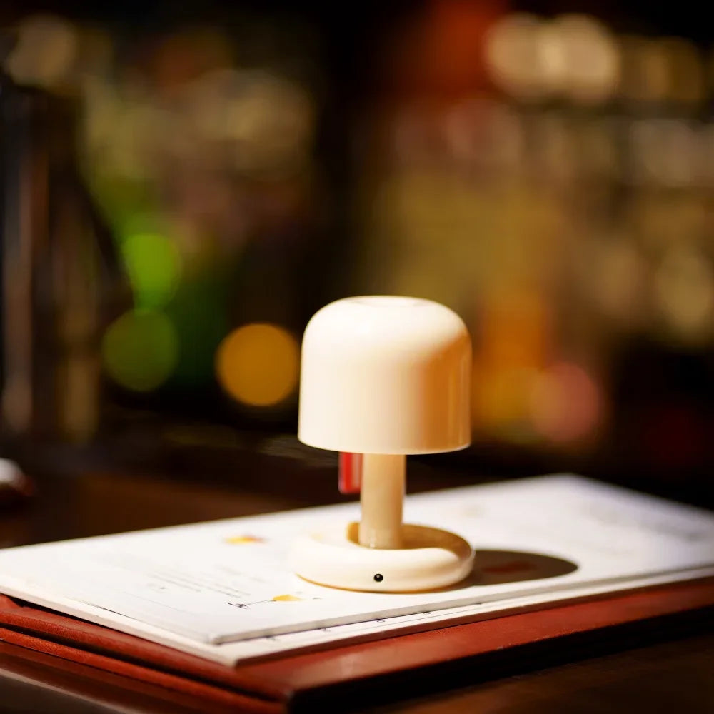 Mushroom LED Night Light | USB Rechargeable | Dimmable Touch Lamp | Home & Bedroom Decor