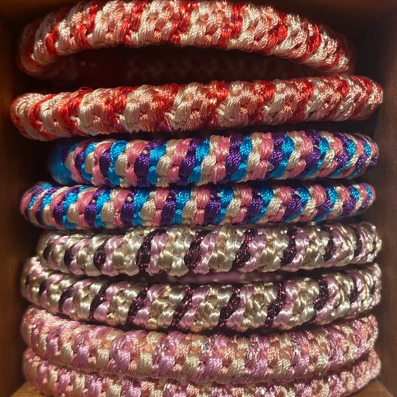 Colourful Elastic Hair Ties | Set of 8 | 19 Colours