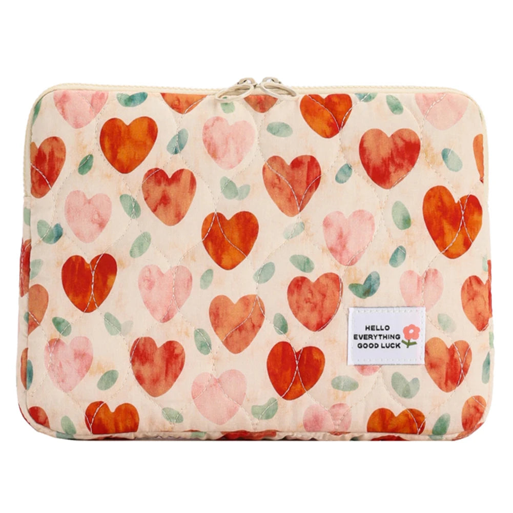 Quilted Laptop Sleeve | Floral & Solid Styles | 11, 13 & 15 Inch