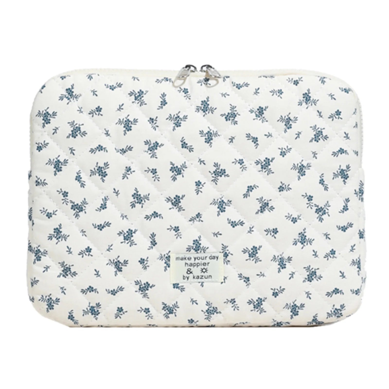 Quilted Laptop Sleeve | Floral & Solid Styles | 11, 13 & 15 Inch