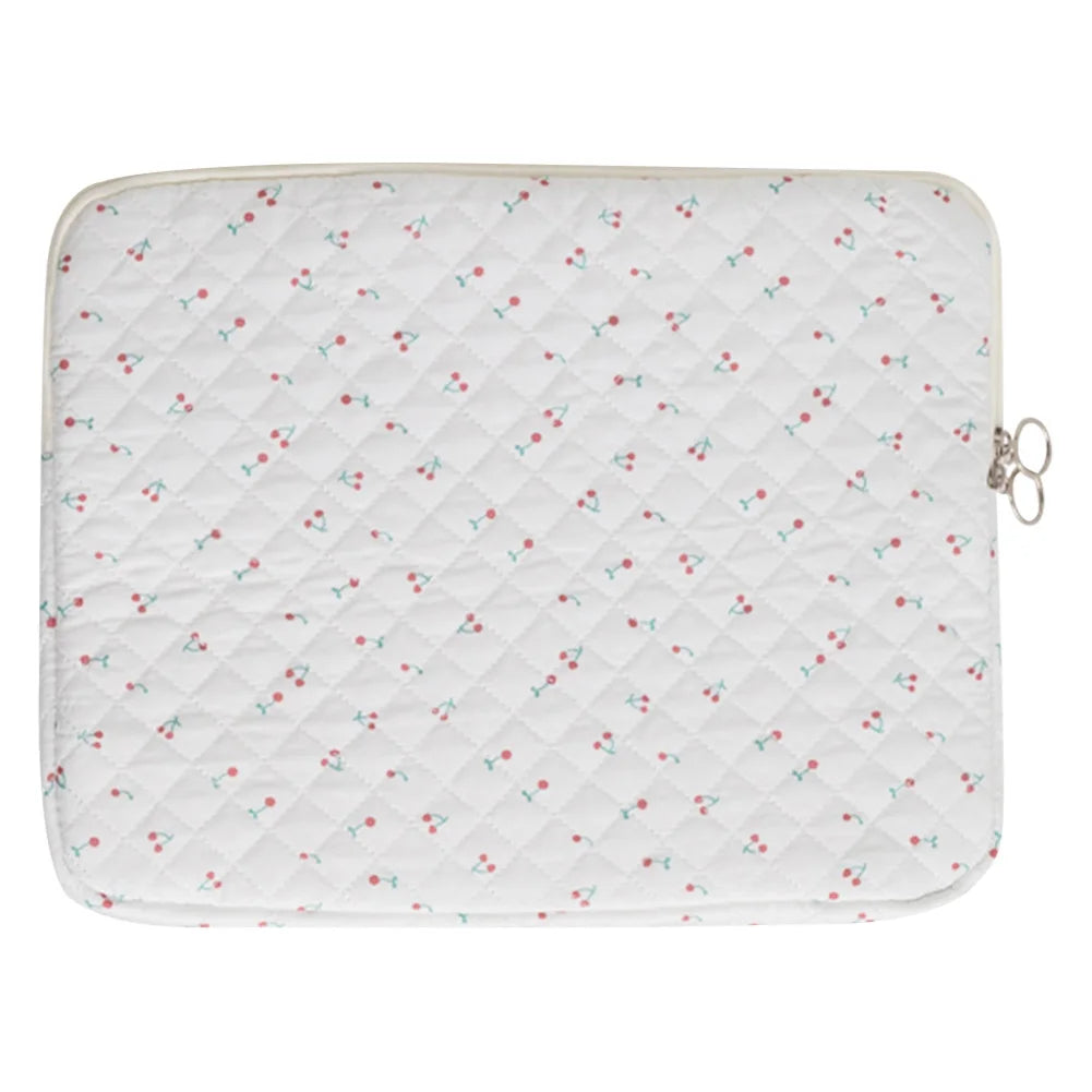Quilted Laptop Sleeve | Floral & Solid Styles | 11, 13 & 15 Inch