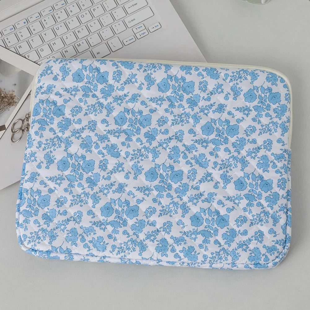 Quilted Floral Laptop Sleeve | 11, 13 & 15 Inch | 8 Colours