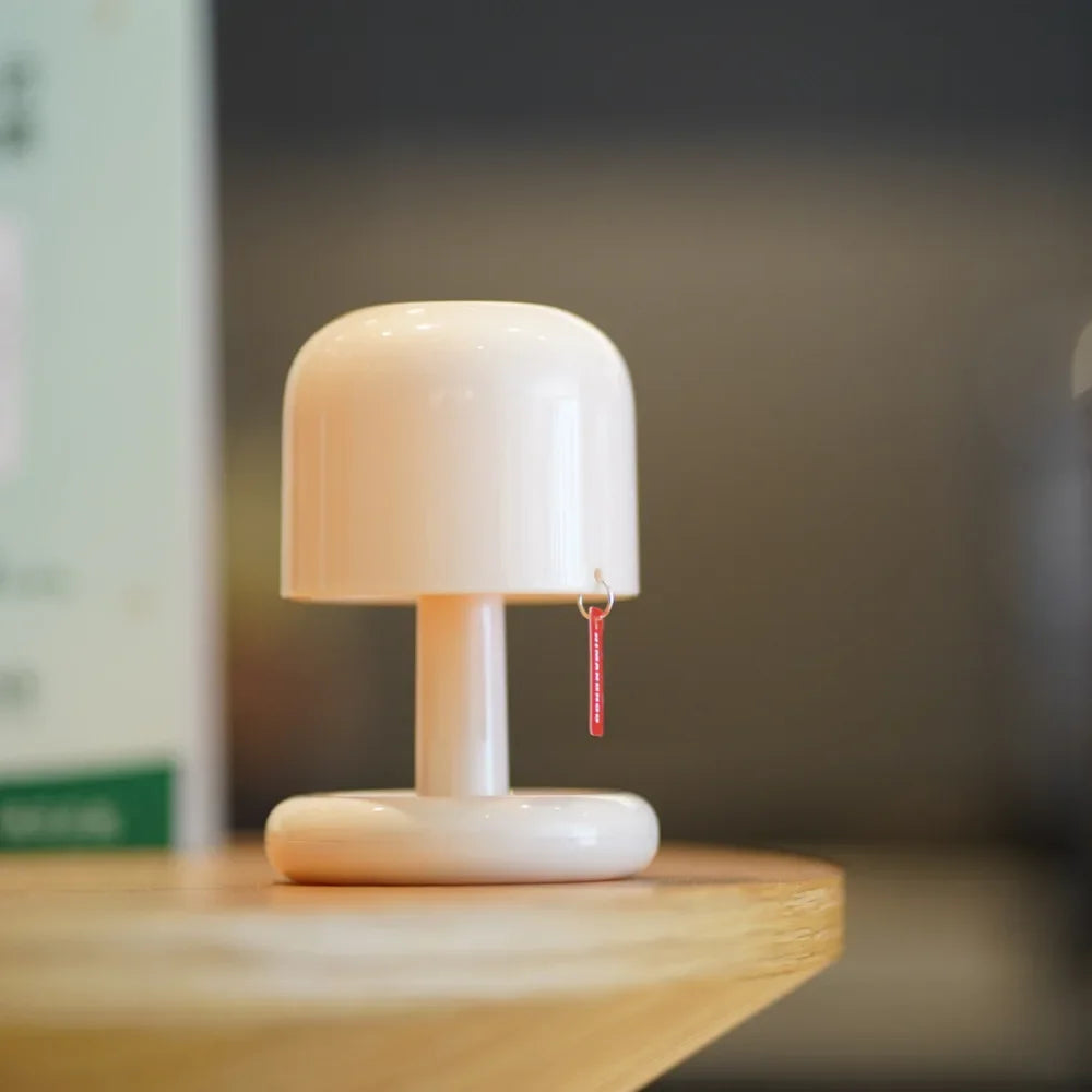 Mushroom LED Night Light | USB Rechargeable | Dimmable Touch Lamp | Home & Bedroom Decor
