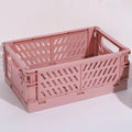 Foldable Plastic Storage Basket | Desktop & Home Organiser | 4 Colours