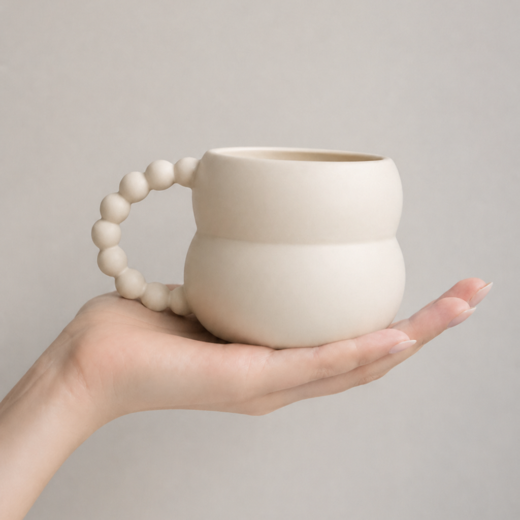 Ceramic Mug – Handcrafted Style, 250 ml